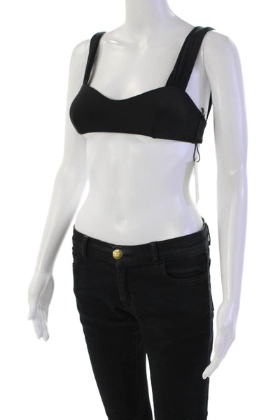 STAUD Womens Melrose Bikini Top - Black Size XS