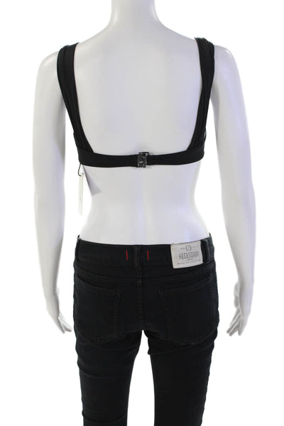 STAUD Womens Melrose Bikini Top - Black Size XS