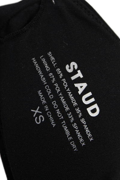 STAUD Womens Melrose Bikini Top - Black Size XS
