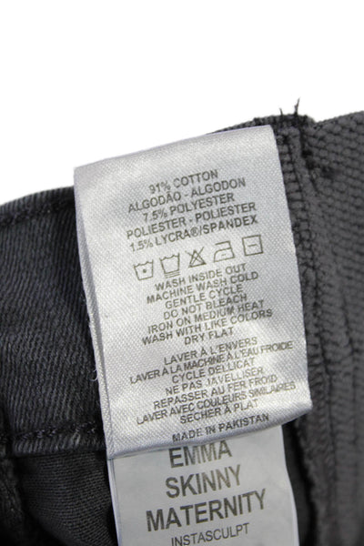DL1961 Womens Emma Skinny Maternity Instasculpt Jeans - Overcast Size 25