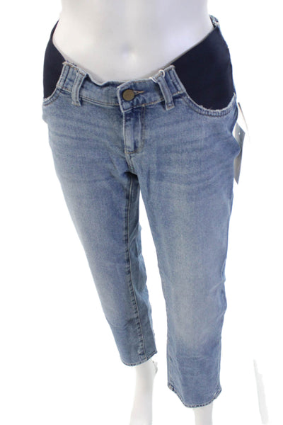 DL1961 Womens Patti Straight Maternity Ankle Jeans - Reef Size 26