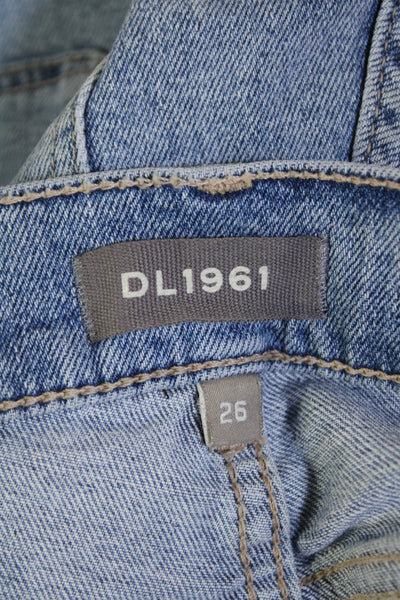 DL1961 Womens Patti Straight Maternity Ankle Jeans - Reef Size 26