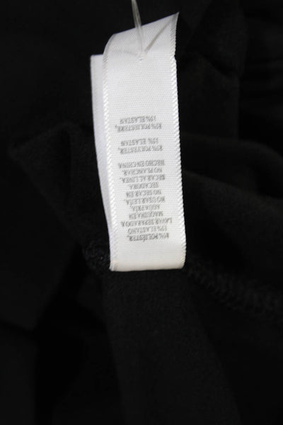 Plush Womens High Waist Matte Fleece Leggings - Black Size XXL