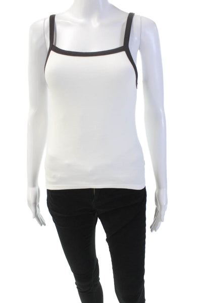 Rolla's Womens Naomi Tank Top - White/Vintage Black Size S