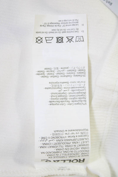 Rolla's Womens Naomi Tank Top - White/Vintage Black Size S