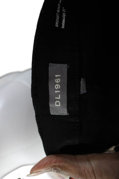 DL1961 Womens Bridget Boot Maternity: Instasculpt 31' Jeans - Black Coated (Ulti