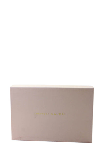 Loeffler Randall Womens Camellia Pleated Bow Heel with Ankle Strap - Pearl Size