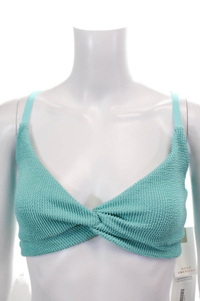 Good American Womens Always Fits Twist Swim Top - Pool005 Size 2XL