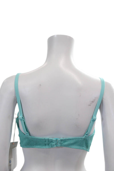 Good American Womens Always Fits Twist Swim Top - Pool005 Size 2XL