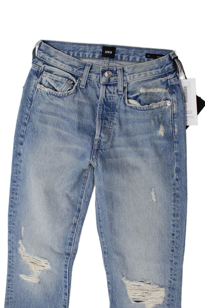 Edwin Womens Cai Classic Straight Jeans - Slayer Size 24