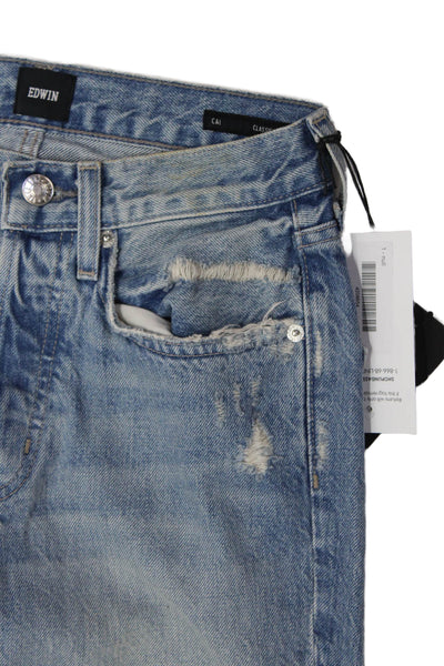 Edwin Womens Cai Classic Straight Jeans - Slayer Size 24