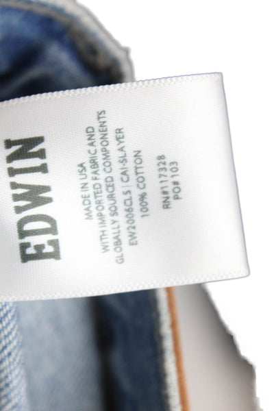 Edwin Womens Cai Classic Straight Jeans - Slayer Size 24