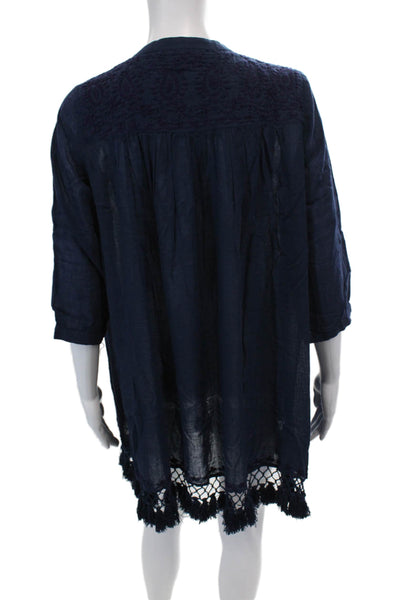 Roller Rabbit Womens Lucknow Serafina Tunic - Navy Size XXS