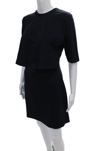 Susana Monaco Womens Knot Front Dress - Midnight Size L