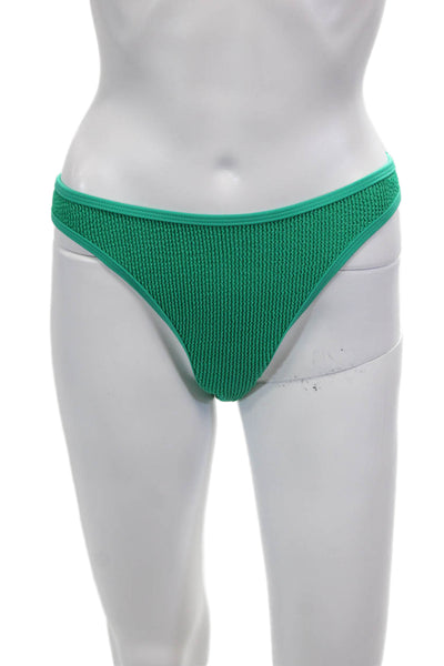 Good American Womens Always Fits Bikini Bottoms - Jade Green Size L/XL