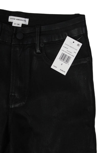 Good American Womens Good Legs Jeans - Black001 Size 2