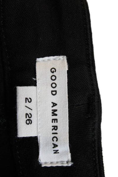 Good American Womens Good Legs Jeans - Black001 Size 2