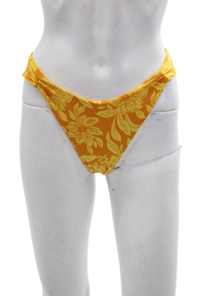 LSPACE Womens Monica Classic Bikini Bottoms - Golden Hour Blooms Size M