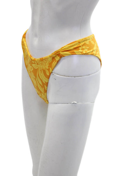 LSPACE Womens Monica Classic Bikini Bottoms - Golden Hour Blooms Size M
