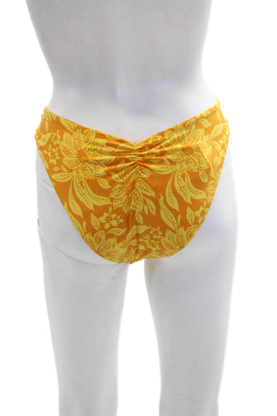 LSPACE Womens Monica Classic Bikini Bottoms - Golden Hour Blooms Size M