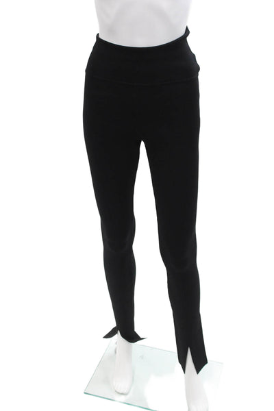Victoria Beckham Womens Split Front Leggings - Black Size 6