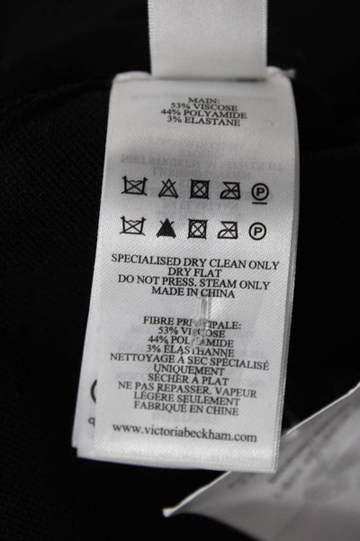 Victoria Beckham Womens Split Front Leggings - Black Size 6