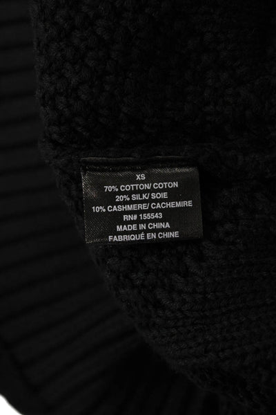 Sablyn Womens Braided Pullover - Black Size XS