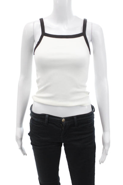 Rolla's Womens Naomi Tank Top - White/Vintage Black Size XS
