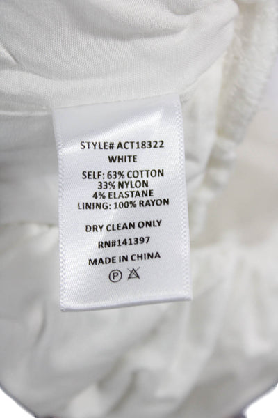 ASTR the Label Womens Alani Top - White Size S