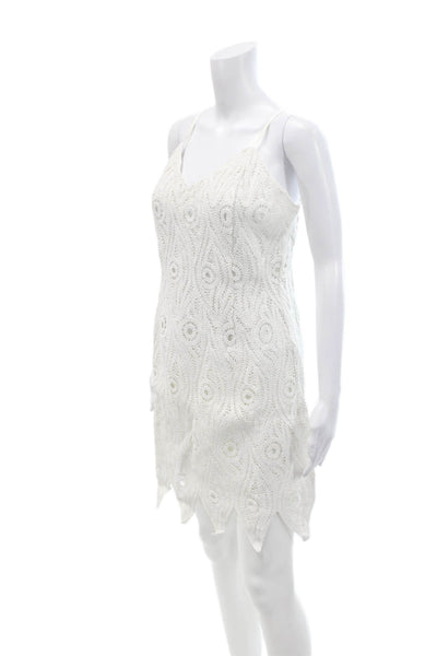 Chloe Kristyn Womens Valencia Dress - Off White Size S