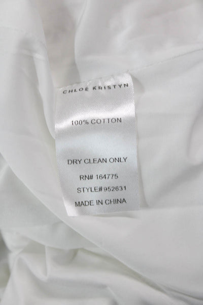 Chloe Kristyn Womens Valencia Dress - Off White Size S