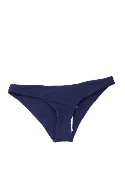 STAUD Womens Devon High Rise Bikini Bottom - Buttercup Seashore Stripe Size XL