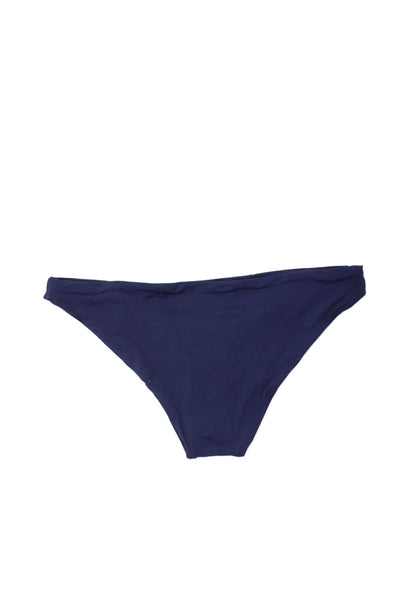 STAUD Womens Devon High Rise Bikini Bottom - Buttercup Seashore Stripe Size XL