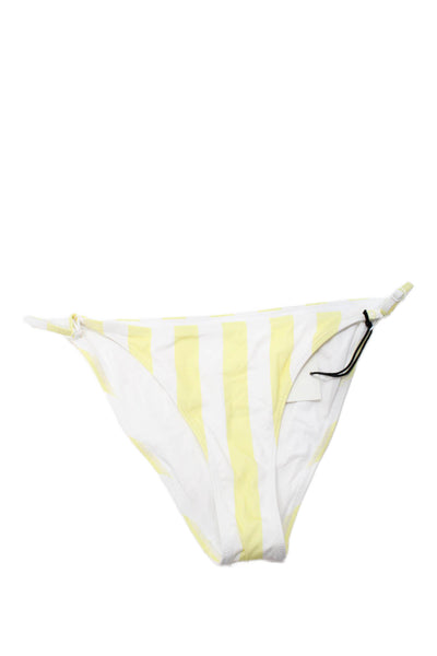 STAUD Womens Sisley String Bottoms - Buttercup Seashore Stripe Size L