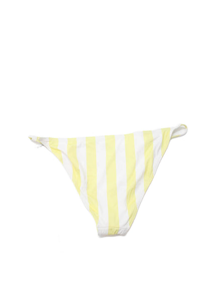 STAUD Womens Sisley String Bottoms - Buttercup Seashore Stripe Size L