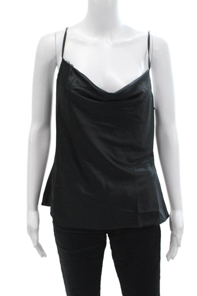Night Night by Jonathan Simkhai Womens Scarlett Cowl Neck Cami - Black Size L