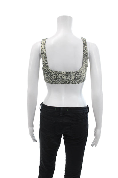 Sea Womens Katrine Print Bikini Top - Black Size XS
