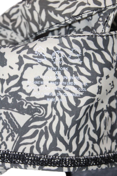 Sea Womens Katrine Print Bikini Top - Black Size XS