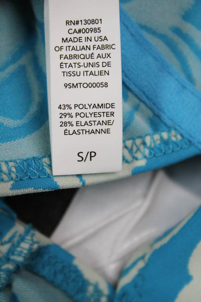 A.L.C. Womens Dylan Bikini Top - Scone/Blue Size M