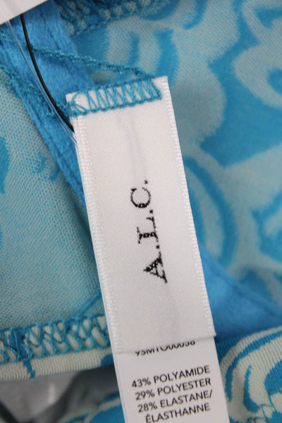 A.L.C. Womens Dylan Bikini Top - Scone/Blue Size M