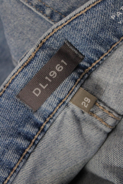 DL1961 Womens Patti Straight Maternity Ankle Jeans - Reef Size 29