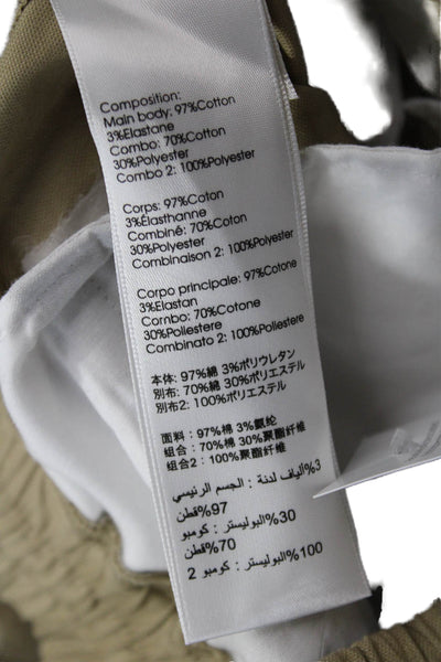 3.1 Phillip Lim Womens Utility Joggers with D-Ring Buckle - Khaki Size S