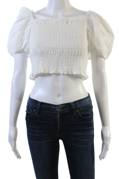 Solid & Striped Womens The Corrina Top - Optic White Size XL