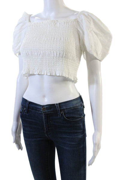 Solid & Striped Womens The Corrina Top - Optic White Size XL