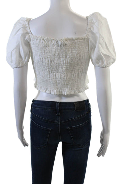 Solid & Striped Womens The Corrina Top - Optic White Size XL