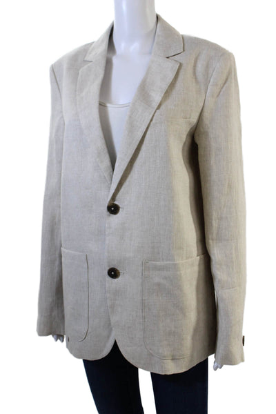Wax London Mens Fintry Linen Blazer - Natural Size 36