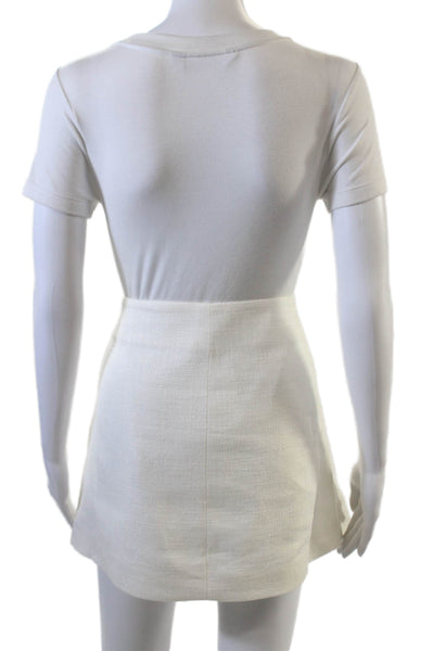 A.L.C. Womens Kelley Skirt - Cream Size 12