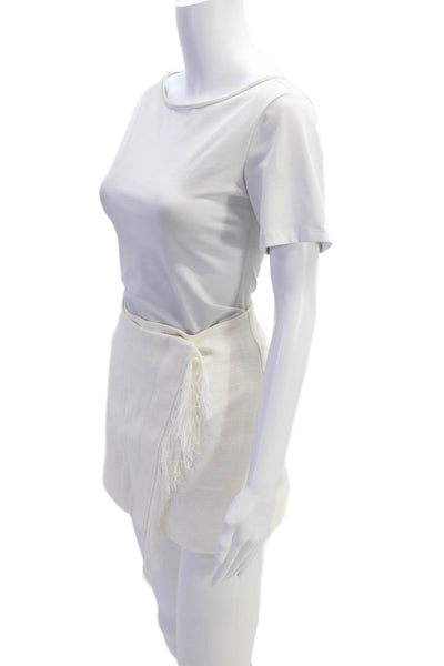 A.L.C. Womens Kelley Skirt - Cream Size 0