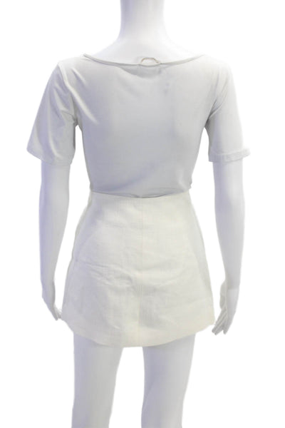A.L.C. Womens Kelley Skirt - Cream Size 0