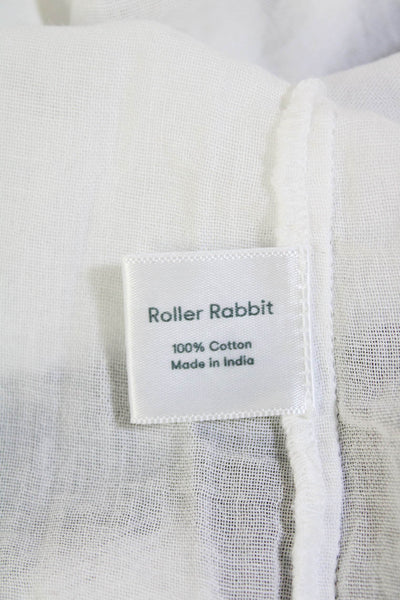 Roller Rabbit Womens Lucknow Serafina Tunic - White Size XL